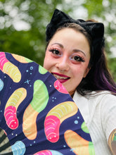 Load image into Gallery viewer, Gummy Worm Pashmina & UV Fan