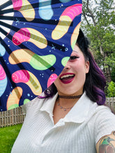 Load image into Gallery viewer, Gummy Worm Pashmina & UV Fan