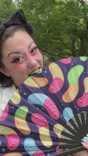 Load and play video in Gallery viewer, Gummy Worm Pashmina & UV Fan